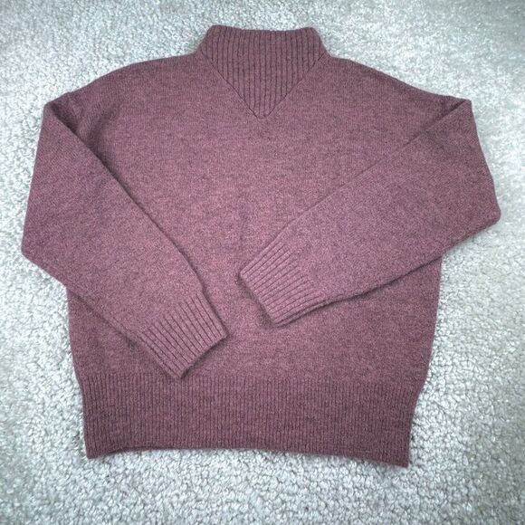 Madewell Dillon Mockneck Wool Alpaca Sweater Pink - Picture 2 of 10